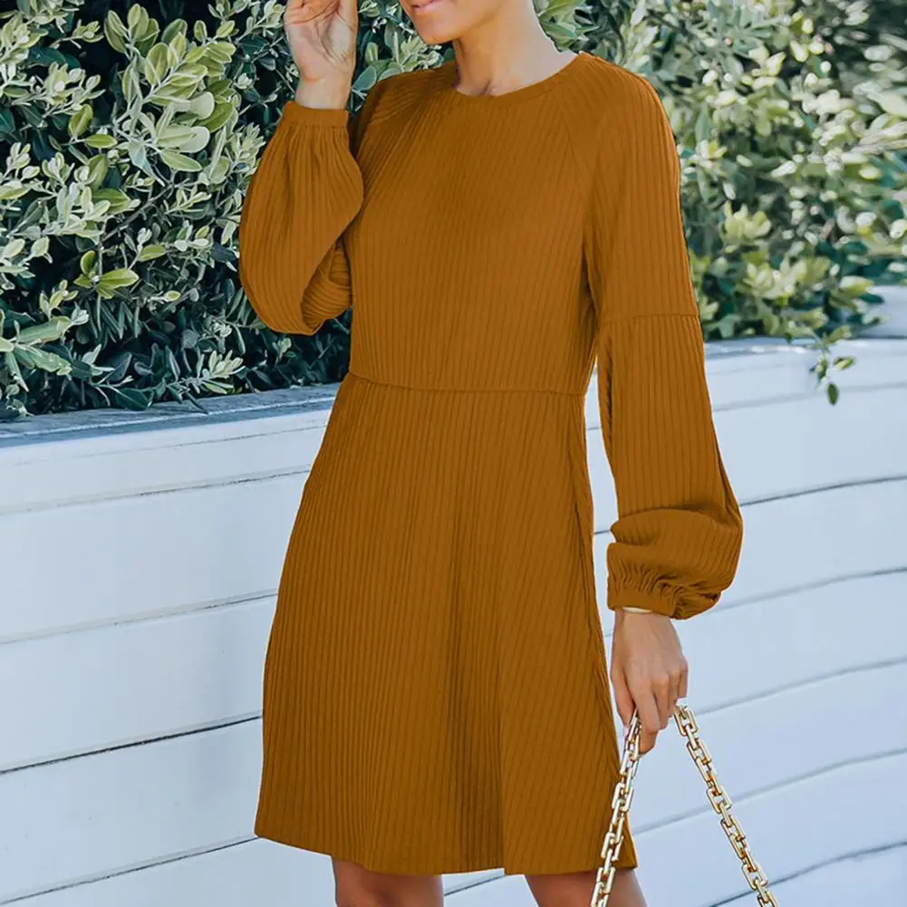 

A-line Dress Breathable Cotton Blend Comfortable Touch Party Dress for Outdoor