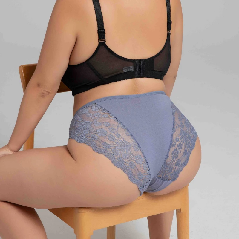 

Oversized Underwear Women's Panties Sexy Briefs Lace Underpants Pure Cotton Knickers Mid Waist Panties Madam Briefs Sexy Thong