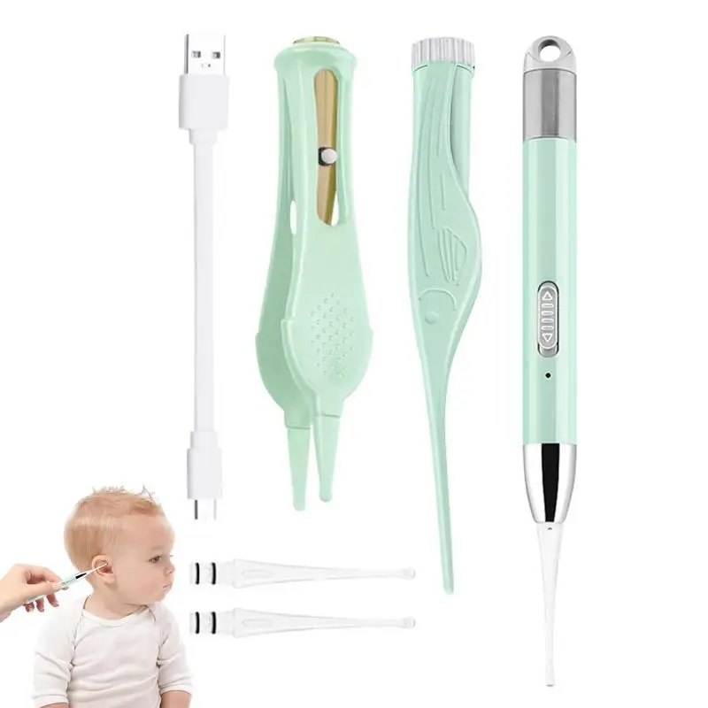 

Earwax Cleaner Tool Discharging Picker Rechargeable Ear Wax Spoon With Light Visible Earwax Cleaning Digger Curette For Adults