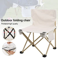 camping chair portable folding heavy duty arm chair with storage bag durable stain resistant for outdoor picnic bbq