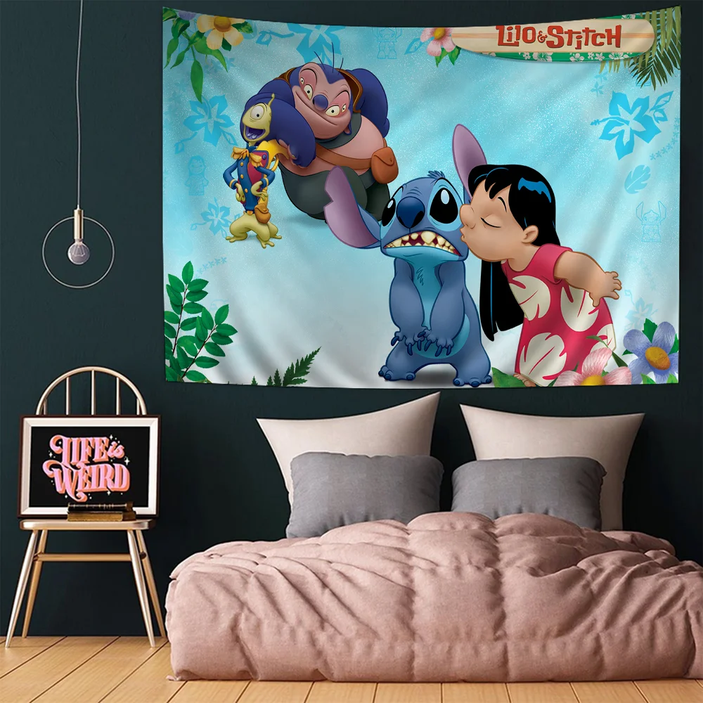 Красочный гобелен с рисунком S-стичей настенный подвесной Таро хиппи настенные