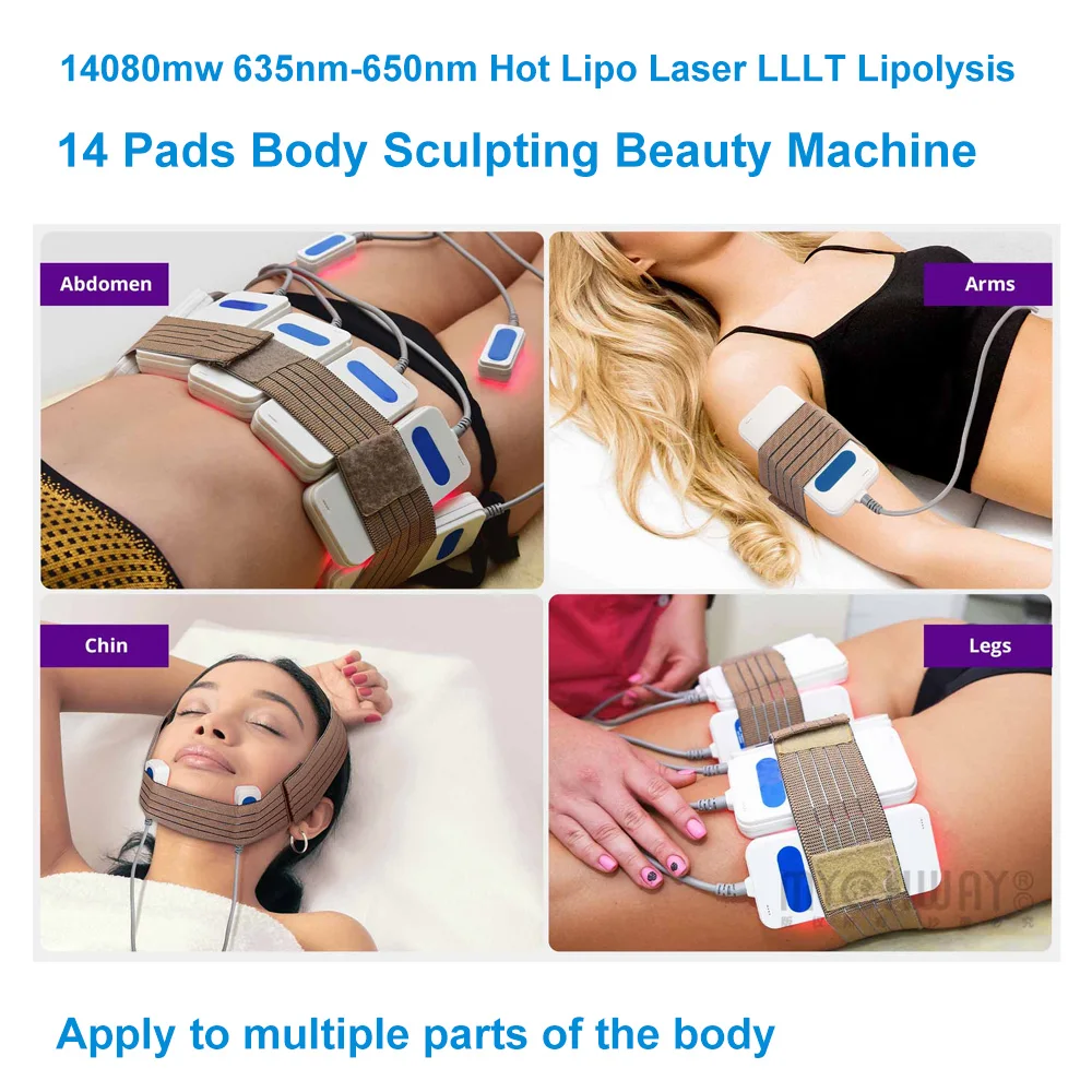 Aristorm 14080 МВт 635-650 нм 14 подушечек S-образная машина для формирования тела лифтинг