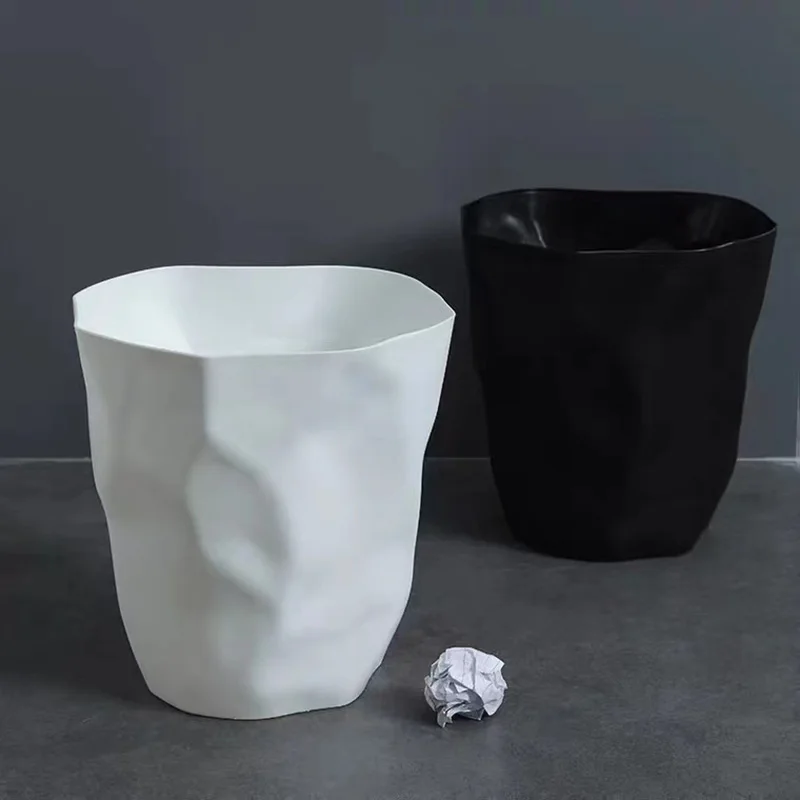 

Creative Household Trash Can Bathroom Kitchen Living Room Office Bedroom Dormitory Toilet Paper Basket Simple Modern