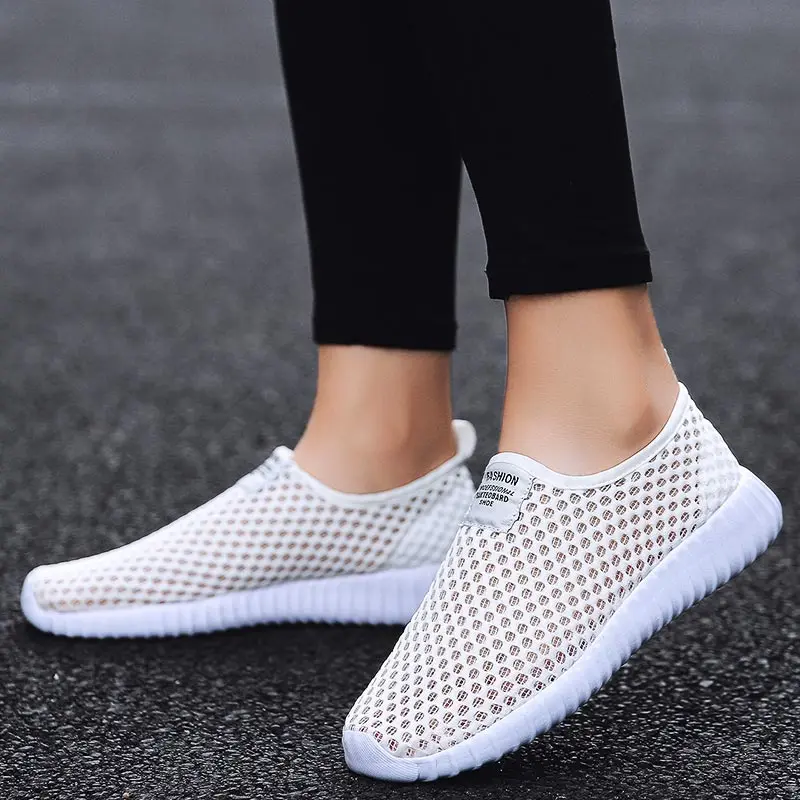 

Спортивные кроссовки без шнуровки большого размера, женская спортивная обувь, Брендовые женские кроссовки для бега, мужские лоферы, Мокаси...