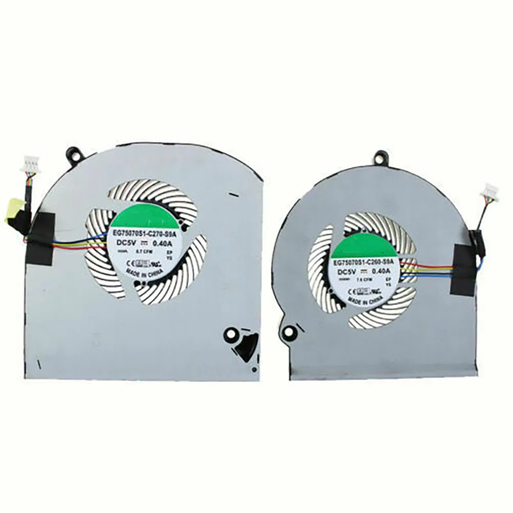 Новый вентилятор ЦП + графический процессор VGA для Dell Alienware 15 R3 R4 2 вентиляторы 4 контакта