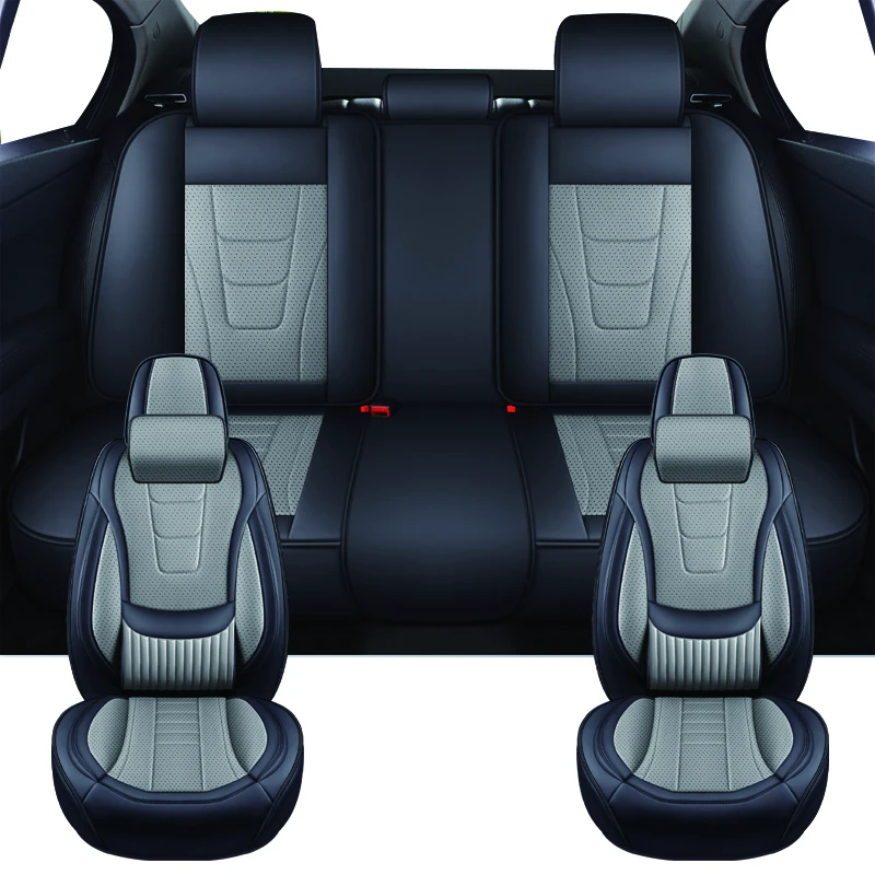 Фото Универсальные чехлы на автомобильные сиденья для Nissan Tiida March Leaf Kicks teana J32 Navara D40 Qashqai J11 Juke X Trail T32 Автоаксессуары №2