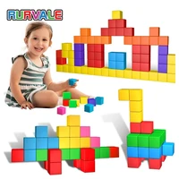 magnetic blocks cubes montessori toys preschool stem educational construction sensory toys for kids boys and girls