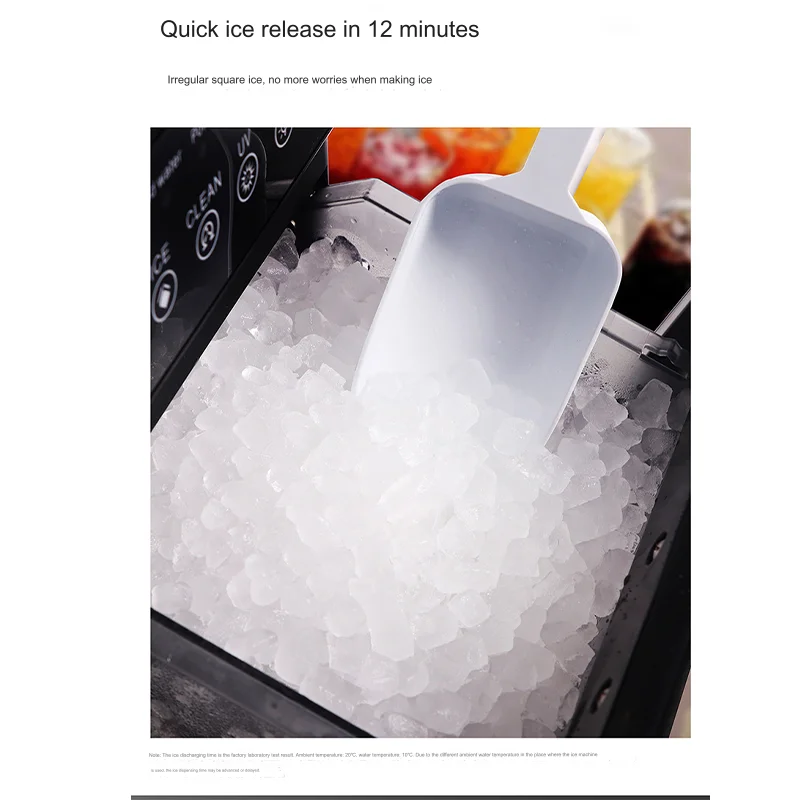 Небольшая автоматическая машина для производства льда 30 кг/24 ч вертикальная