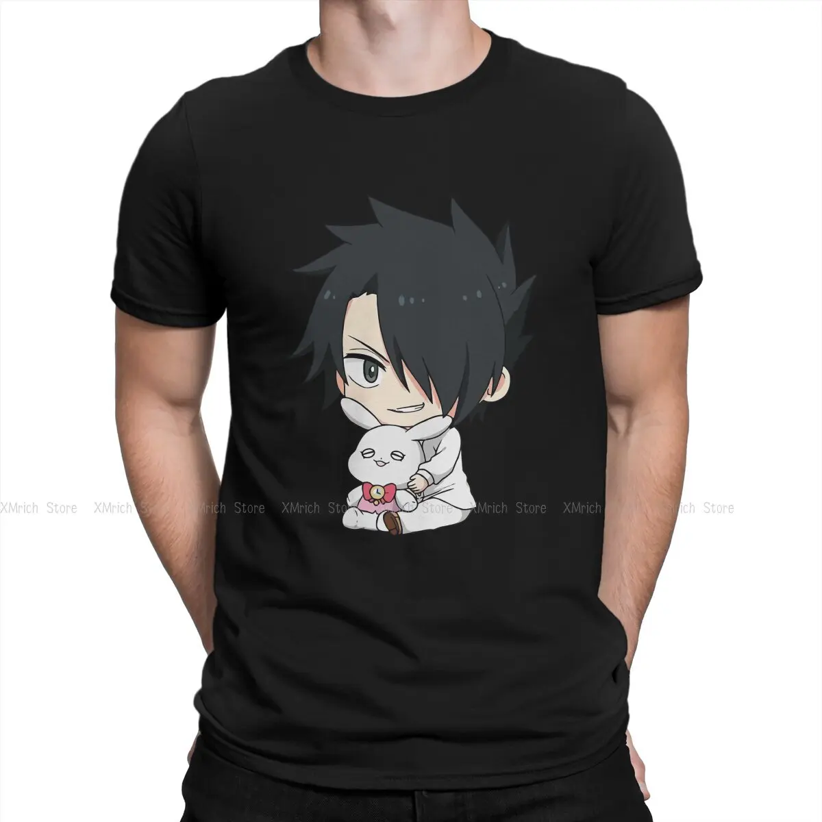 

Men's Ray T Shirts The Promised Neverland Anime Pure Cotton Clothing Funny Short Sleeve Crew Neck Tee Shirt Graphic T-Shirt