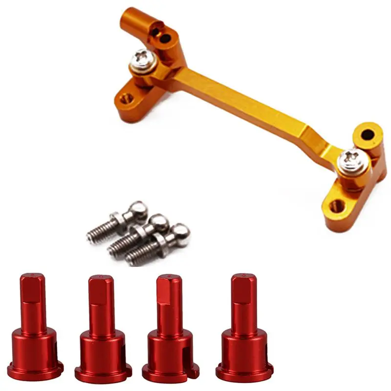 

4 шт., колпачок дифференциала, колпачок дифференциала с 1 металлическим усовершенствованным монтажным блоком рулевого цилиндра