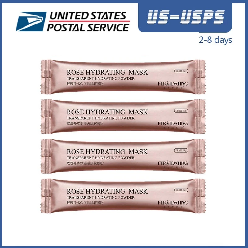 

8Pcs Hydrojelly Mask Collagen Rose Hyaluronic Acid Soft Mask Powder 15g