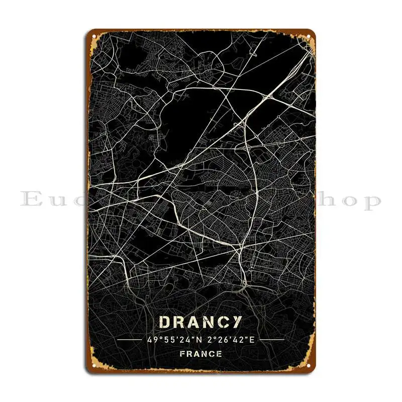 

Металлический знак Drancy, настенная пещера, индивидуальный дизайн, классический оловянный плакат