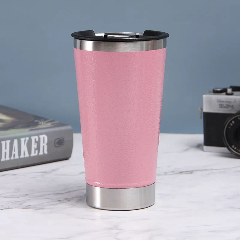 

473ml Sta Logo Beer Cups Thermal Cup With Bottle Opener Lid Stainless Steel Thermos Bottle for Tea Thermal Cups for Cold Beer