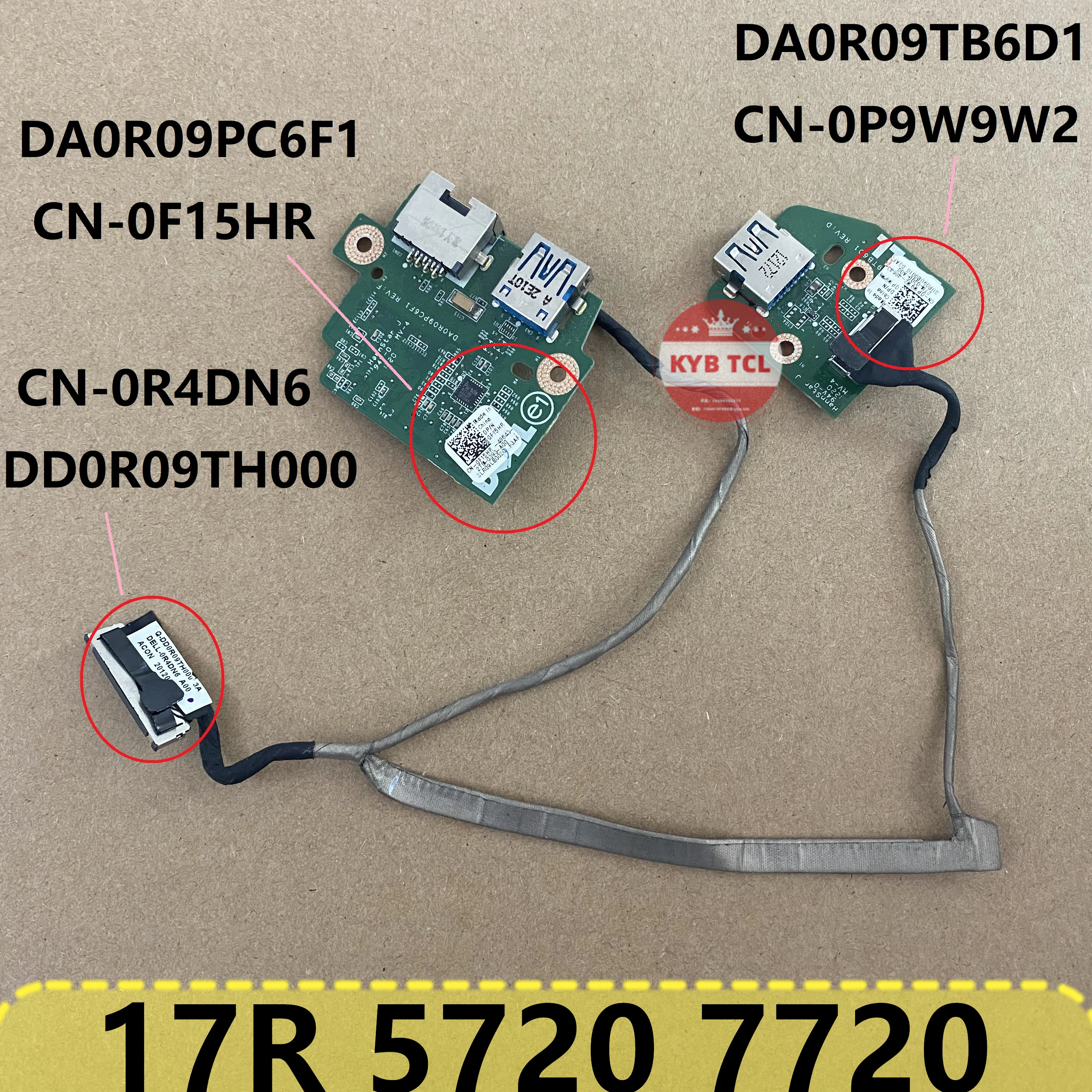

Оригинальный ноутбук 3.0 USB Switch Board + кабель PW9W2 F15HR R4DN6 DA0R09PC6F1 DELL Inspiron 17R 5720 7720 Ноутбук DA0R09TB6D1 0PW9W2 0F15HR 0R4DN6 CN-0PW9W2 CN-0F15HR CN-0R4DN6
