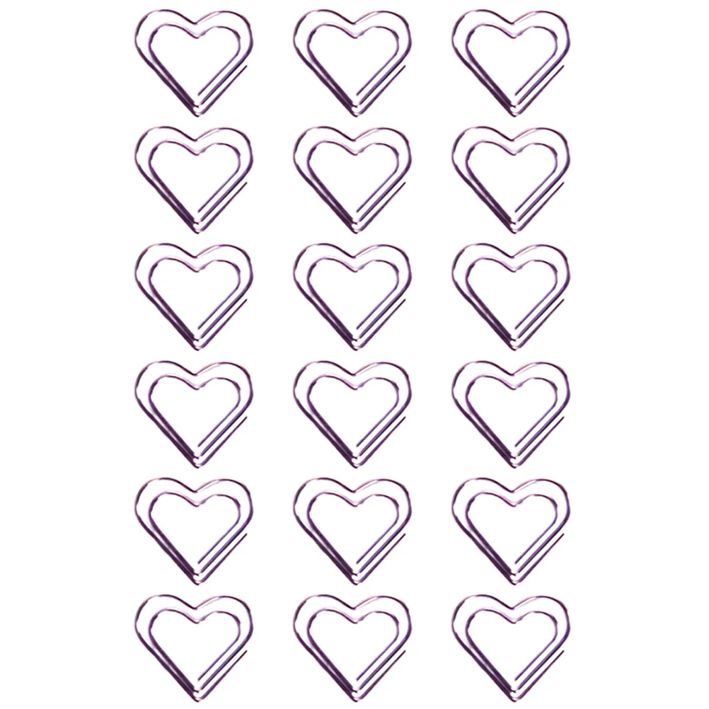 

18 Pcs Paper Clip Mini Clips Lovely Decorate Iron Office Document Student Metal Paperclip