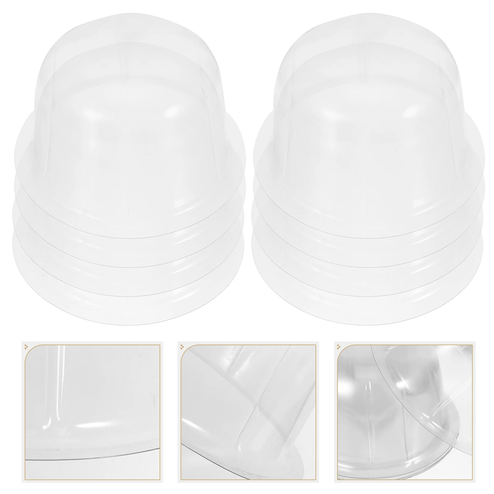 

8 Pcs Metal Cap Plastic Hat Holders Support Supply Clear Display Stand Storage Rack Kids Hats Pvc Child