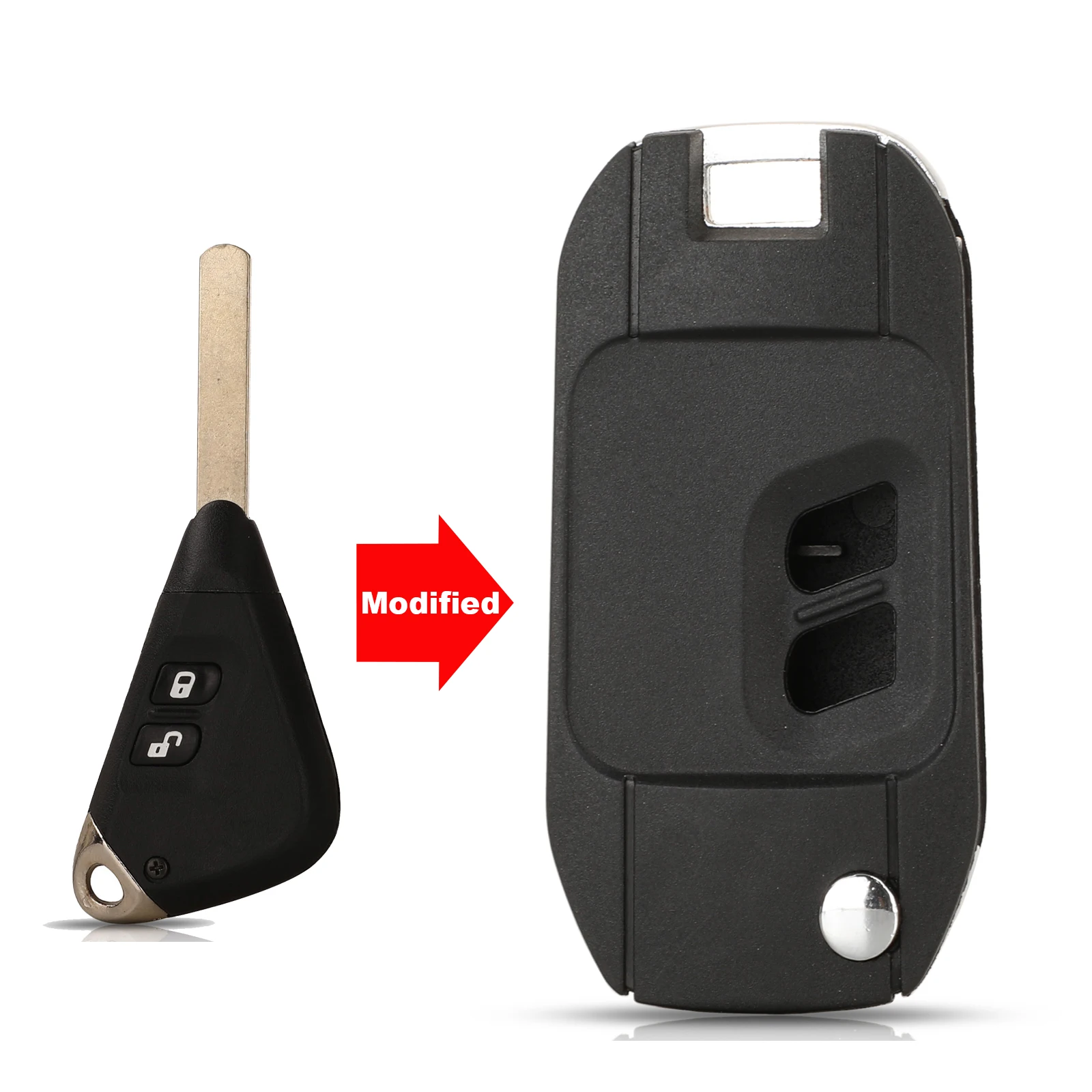 

Сменный чехол jingyuqin, модифицированный складной чехол для дистанционного ключа, брелок с 2/3 кнопками для Subaru Legacy Forester Outback Impreza