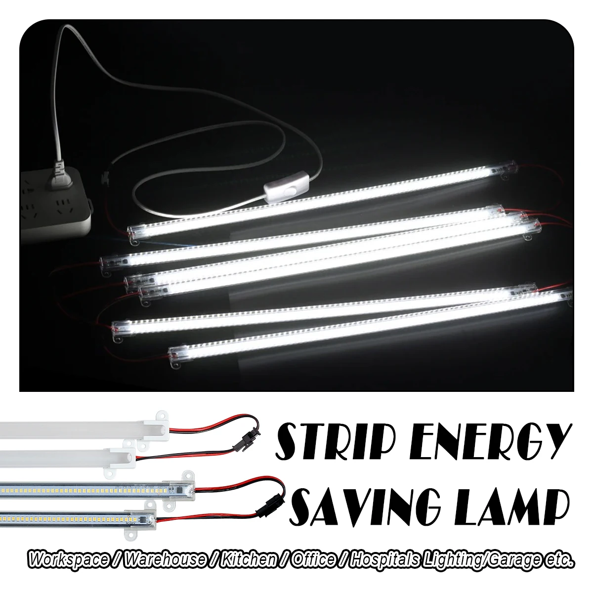 1x - 12x Led Светильные трубы штриховые лампы 30cm 40cm 50cm 1m 72led Белый Smd2835 220v Кухонные