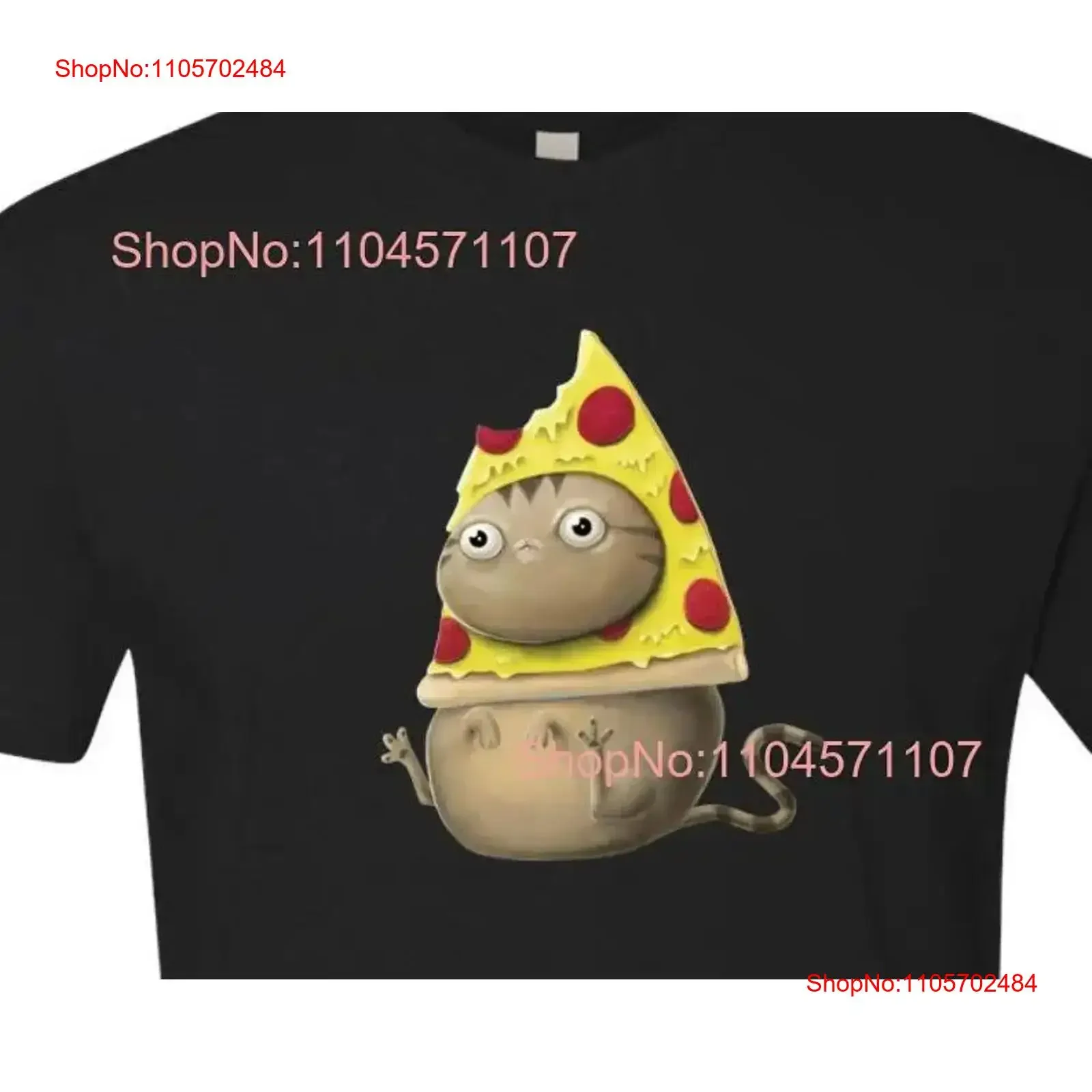 Фото Футболка для мужчин Pizza Cat, для любителей PizzaCat, на день рождения, мем-король, интернет-мемы, для папы, винтажная, слегка потертая, универсальная, мужская. №1