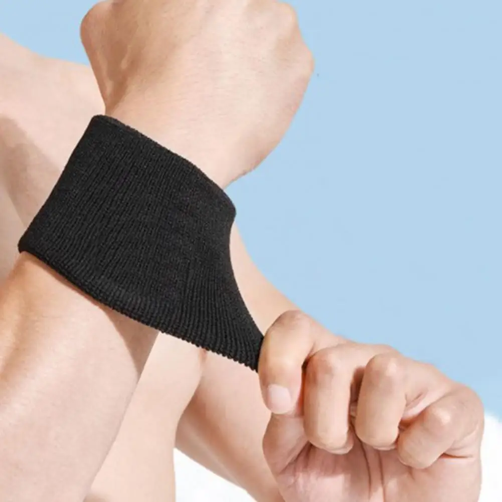 

Sports Wristband Sweat-absorbent Wrist Support Sports Fitness Elastic Wrist Bands Comfortable Sweatbands for Outdoor Activities