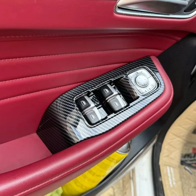 Для MG HS 2018-2023 LHD RHD ABS углеродное волокно интерьерные автомобильные аксессуары