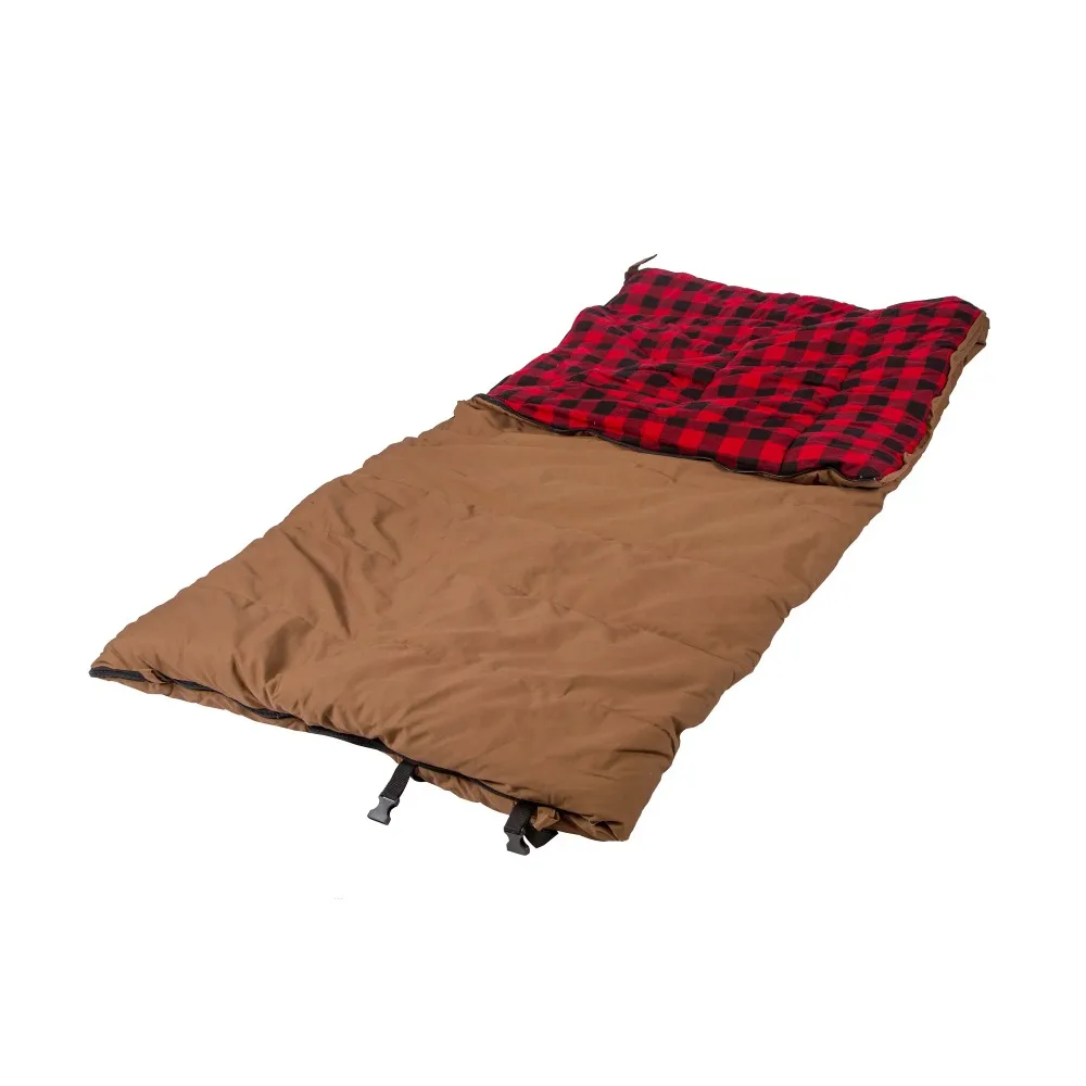 

Camp Sleeping Gears Stansport 6 lbs. Grizzly Rectangular Brown Canvas Camping Sleeping Bag -10°F