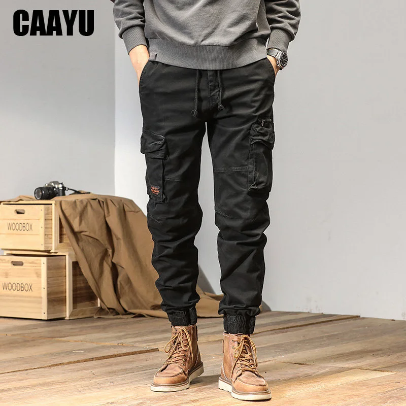 

Joggers Cargo Pants Men Casual Y2k MultiPocket Male Trousers Sweatpants Streetwear Techwear Tactical Track Black Pants Men
