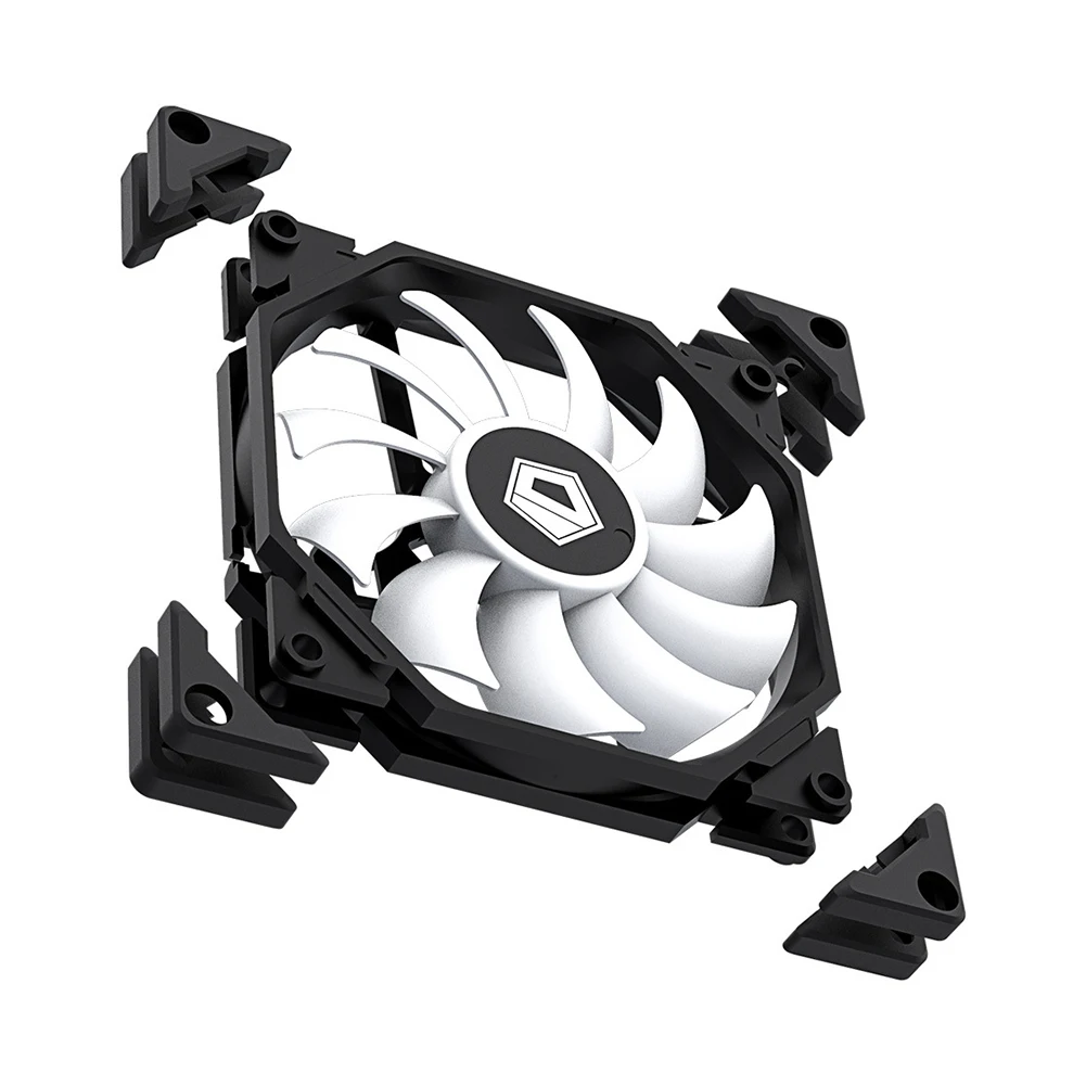 ID-охлаждение 6 шт. 92 мм кулер для ПК 4-контактный PWM ARGB синхронный слабый процессора