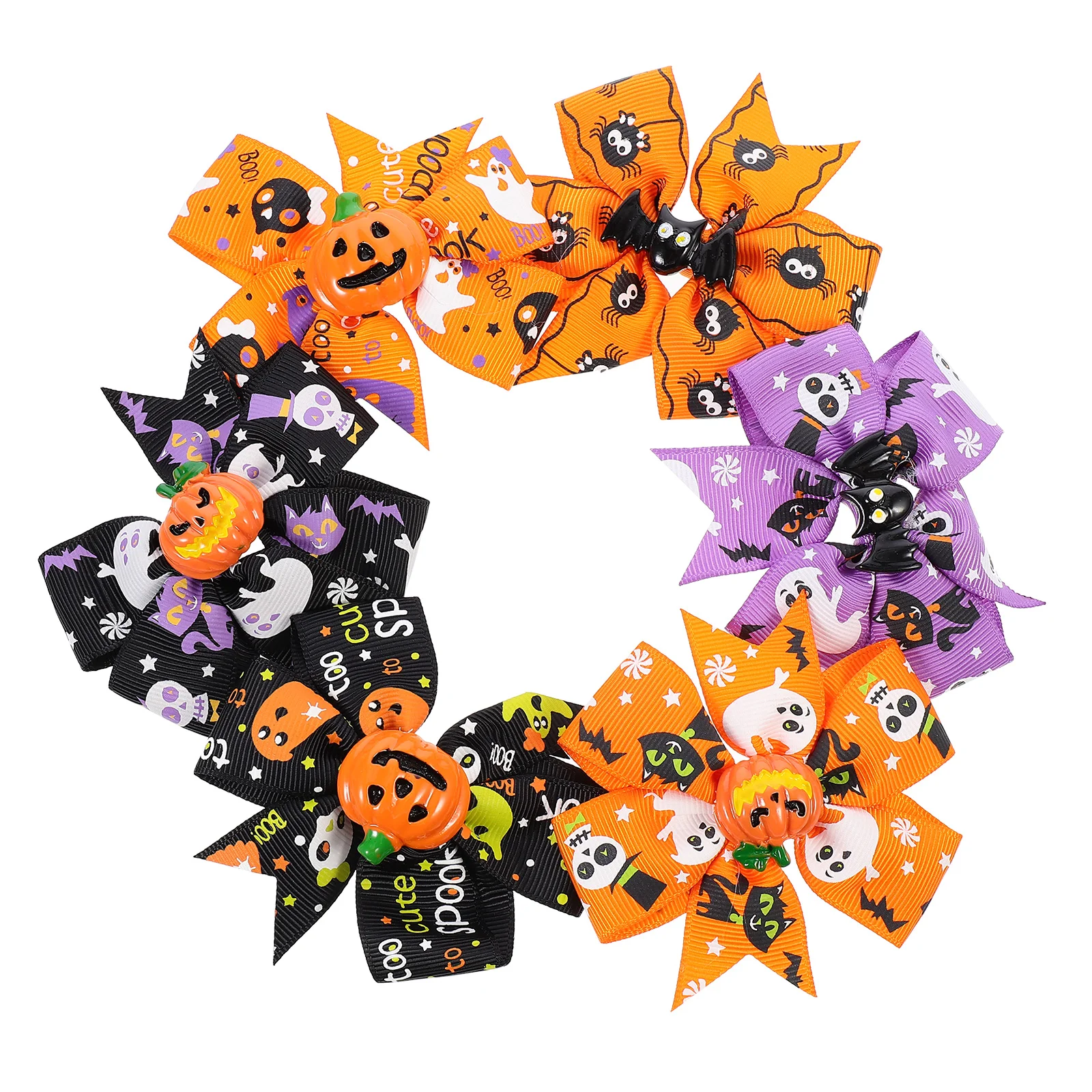

6pcs Girls Headdress Hairpin Resin Adorable Creative Hair Accessories Festival Hair Clip