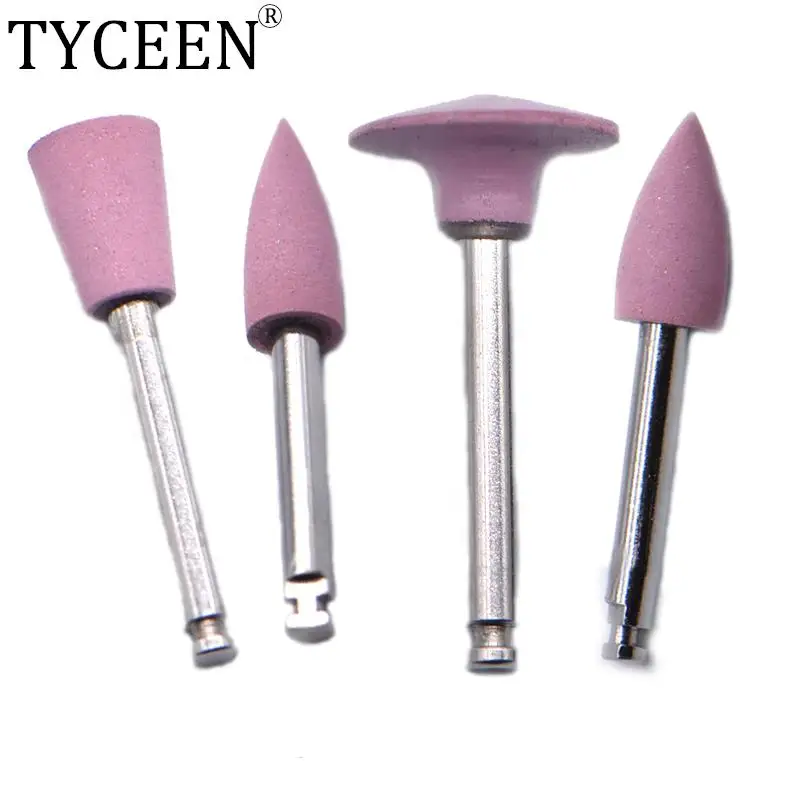 

Полировальные насадки для стоматологической светоотверждающей смолы, 4 шт./лот, полировальные насадки из силиконовой резины, инструменты для полировки зубов, для низкоскоростной Машинки с наконечником