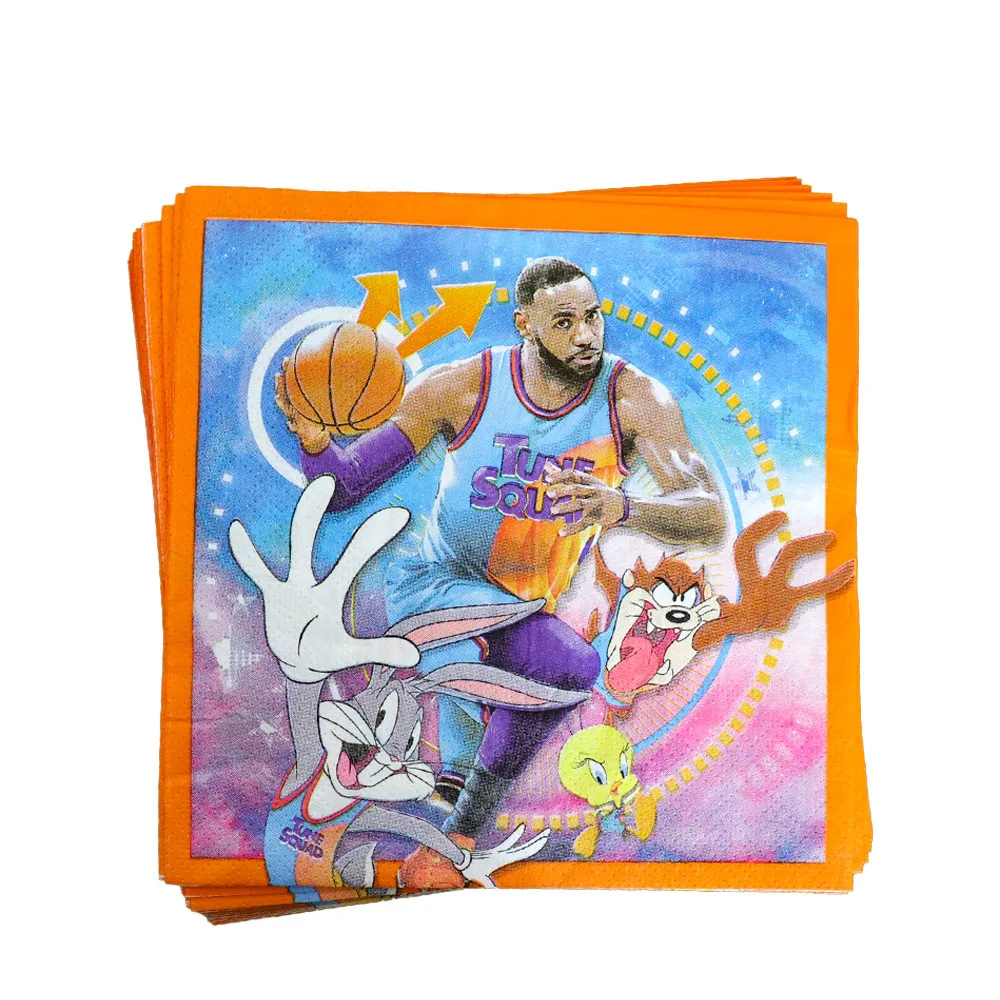 

Space Jam Party Supplies Birthday Party Decorations Boys Favorite Basketball Theme Disposable Tableware Napkin Cups Balloons Sp