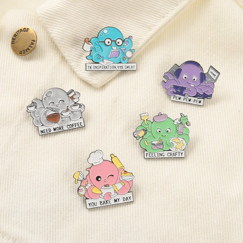 Креативная модная мультяшная брошь на лацкан с изображением милой утки