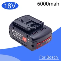18v 6 0a rechargeable li ion battery for bosch 18v power tool backup 6000mah portable replacement bat609 indicator light