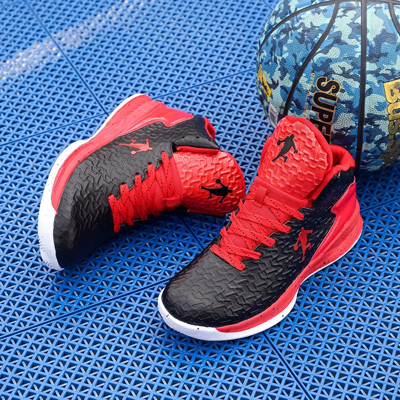 Brand Mens Basketball Shoes Breathable Tennis Shoes Women Sports Shoes Air Cushion Training Ankle Boots Kids Athletic Footwear