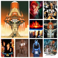 diy film the fifth element diamond mosaic painting classic science fiction movie cross stitch embroidery pictures art home decor
