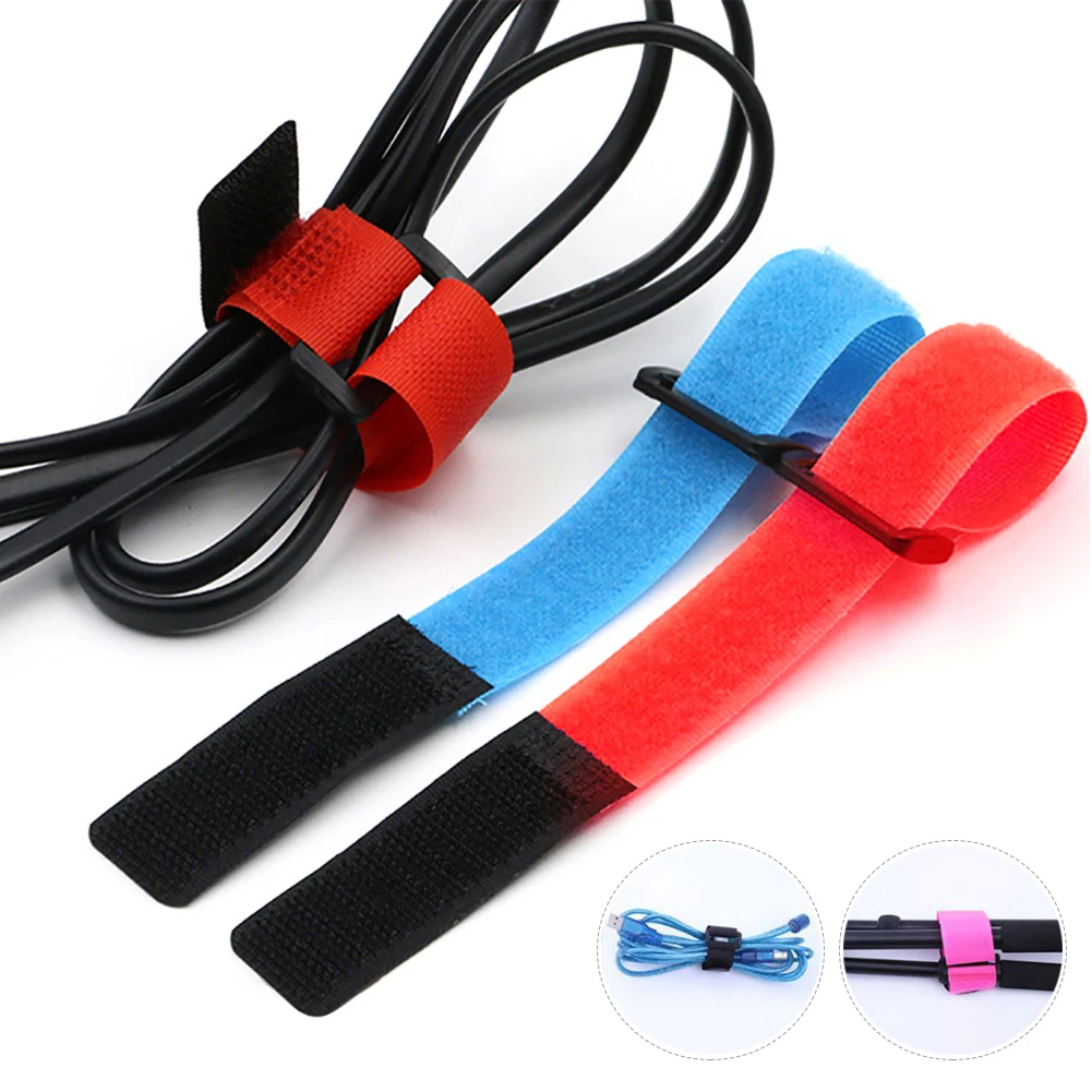 10 шт. многоразовые самоклеящиеся нейлоновые крепления на липучке 2 х50 см | Спорт и