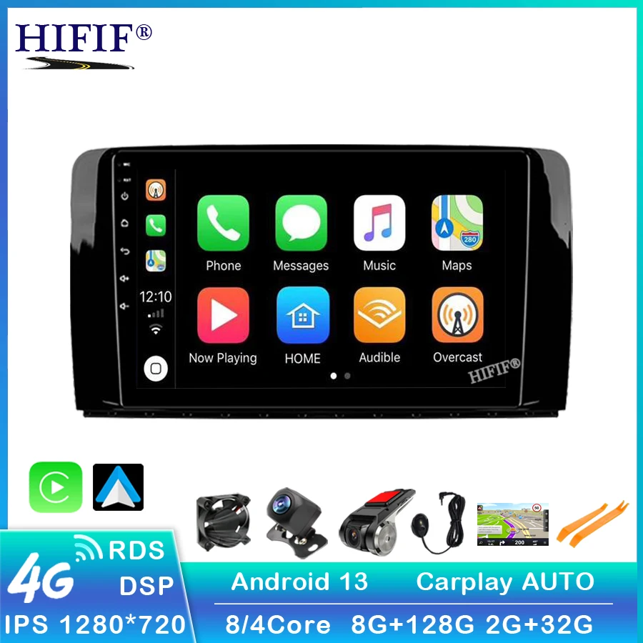 

2 Din 9" Car Multimedia Player Android GPS Autoradio For Mercedes Benz R Class W251 R280 R300 R320 R350 R63 2005-2017 Head