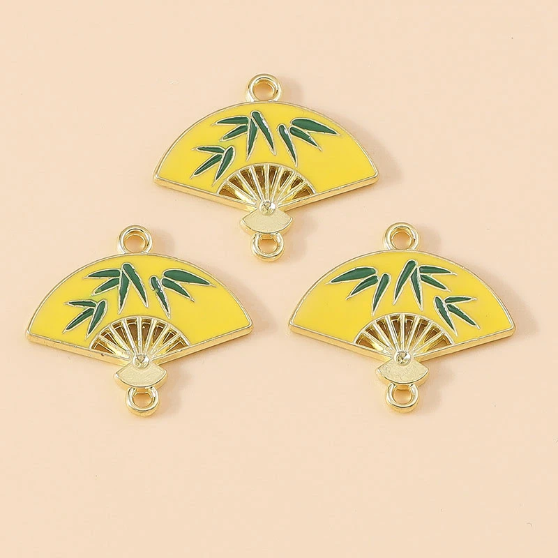 10 шт. новые милые китайские Подвески из бамбука в виде цветка сливы