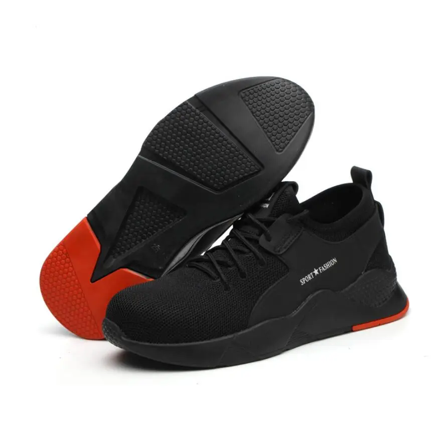 

Безопасная обувь, transpirables с пустовицами из нержавеющей стали для мужчин, рабочие Промышленные сапоги, неразрушаемые сапоги, сапоги