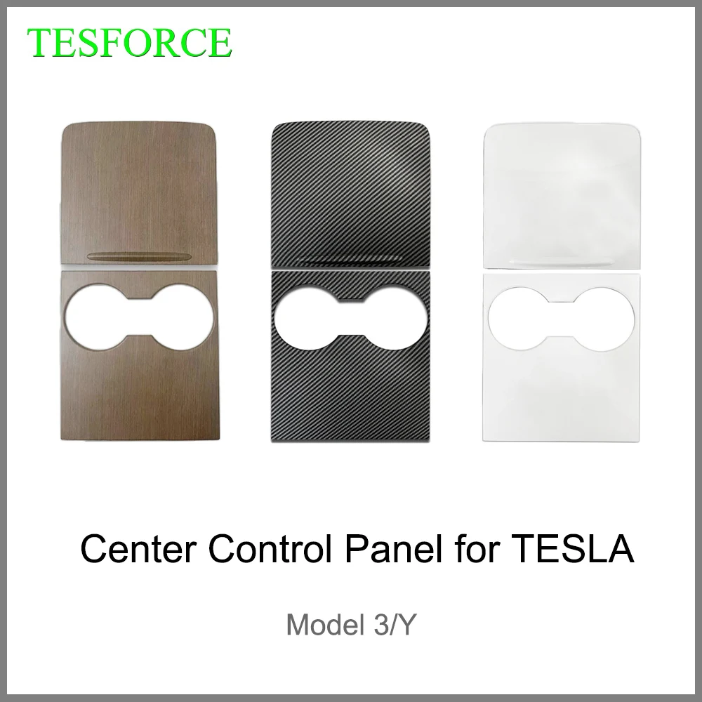 

Real Carbon Fiber/ABS/Suede Center Console Cover for Tesla Model Y/3 Central Control Panel Trim True Carbon Interior Accessories