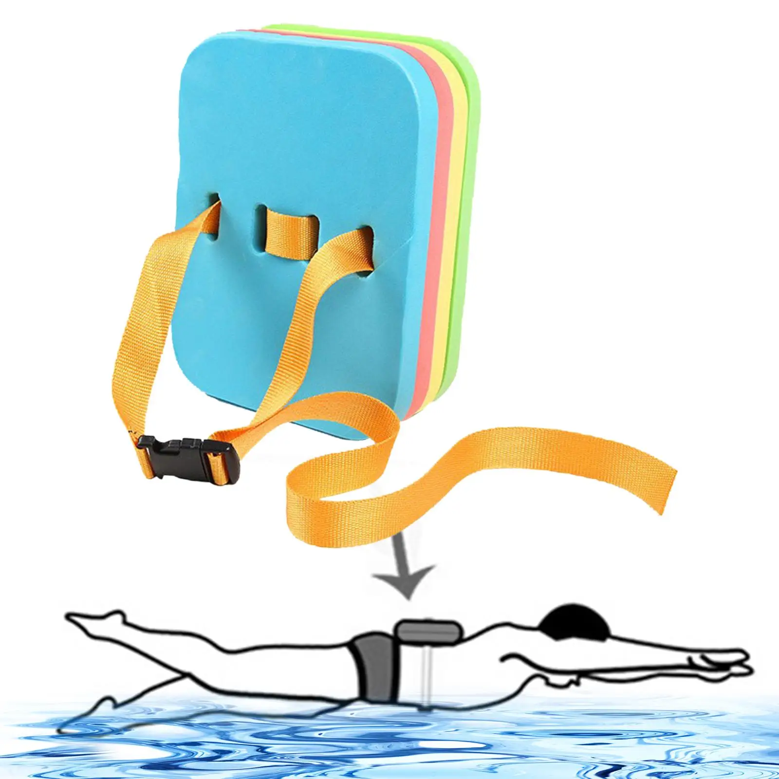 

Swim Kickboard for Adjustable Swim Belts Pool Accessories Exercise Training