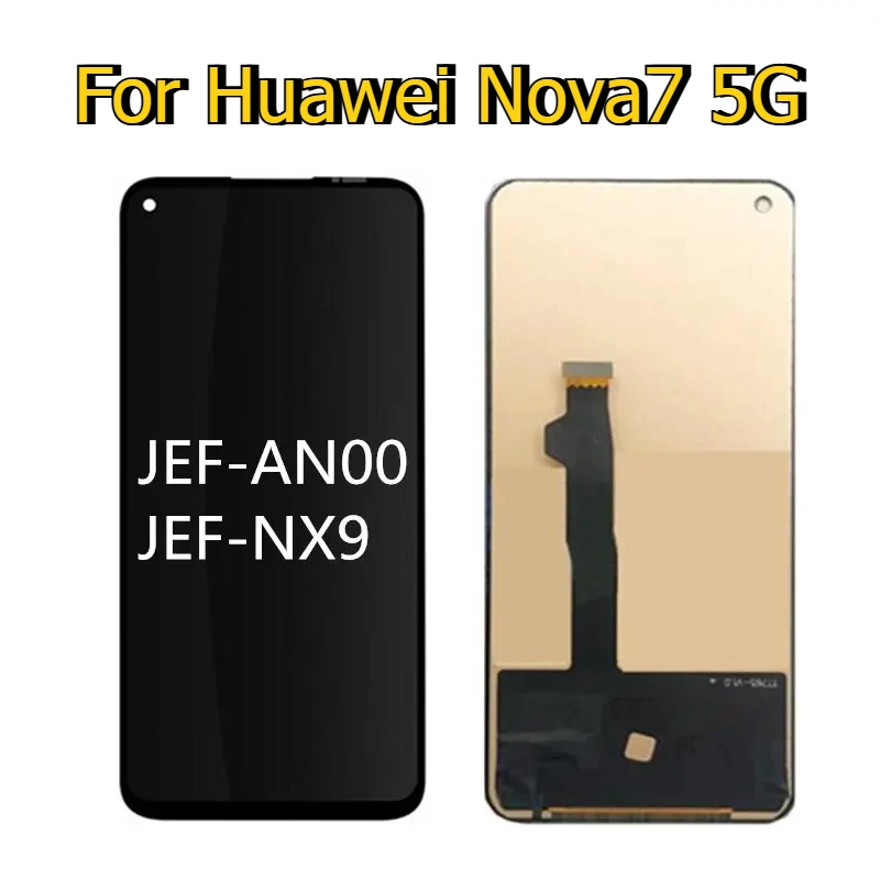 Фото 6,53-дюймовый ЖК-дисплей для Huawei Nova 7 5G JEF-AN00 NX9 AN20, для Honor 30, ЖК-дисплей BMH-AN10, сенсорный экран, дигитайзер в сборе №1