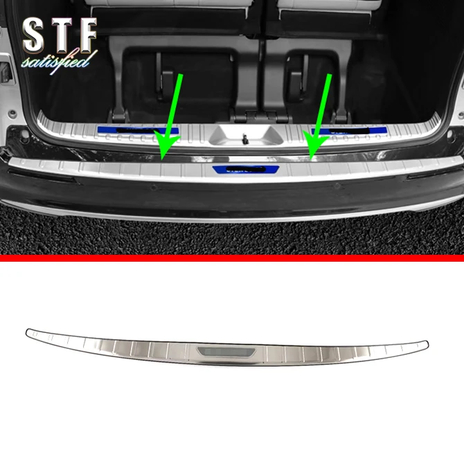 

Stainless Steel Rear Bumper Sill Protector For Toyota Sienna (XL40) 2021 2022