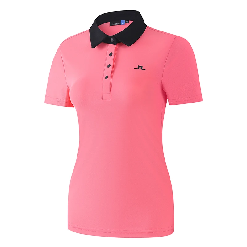 J Golf Short Sleeve T-Shirt Women's Autumn and Winter Comfortable Sports Polo Shirt Golf Clothing Women's Quick Dry Jersey #2301