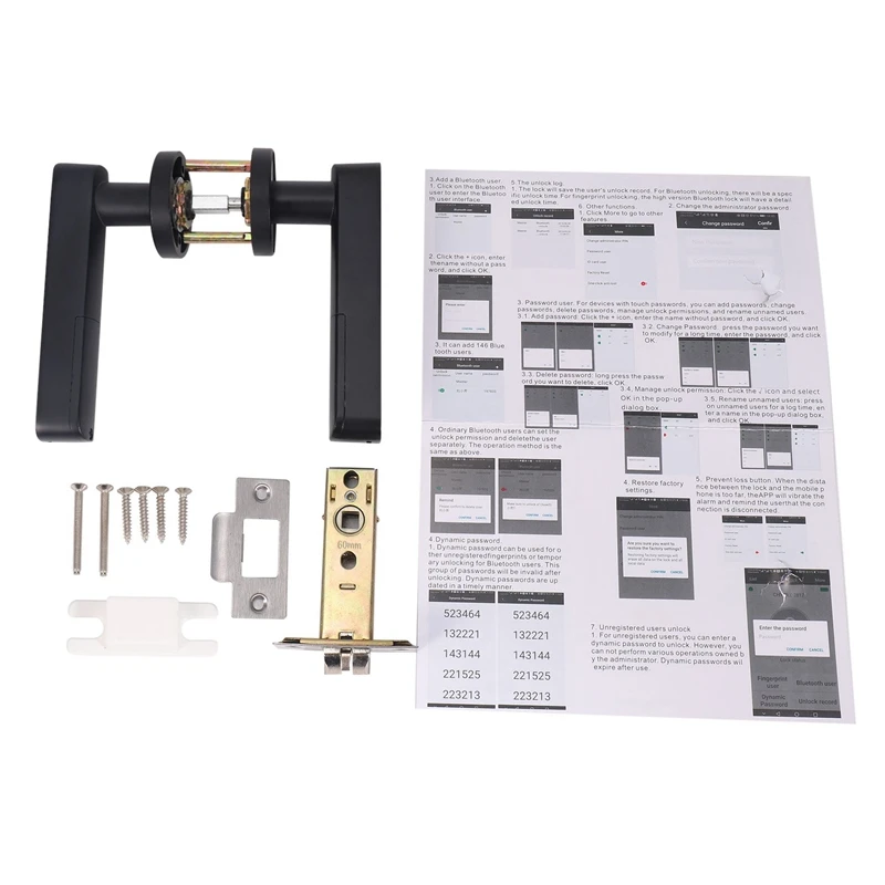 

Hot 3C-2X Bluetooth Fingerprint Smart Lock Biometric Automatic Unlock App Keyless Entry Door Lock For Home/Hotel/Apartment