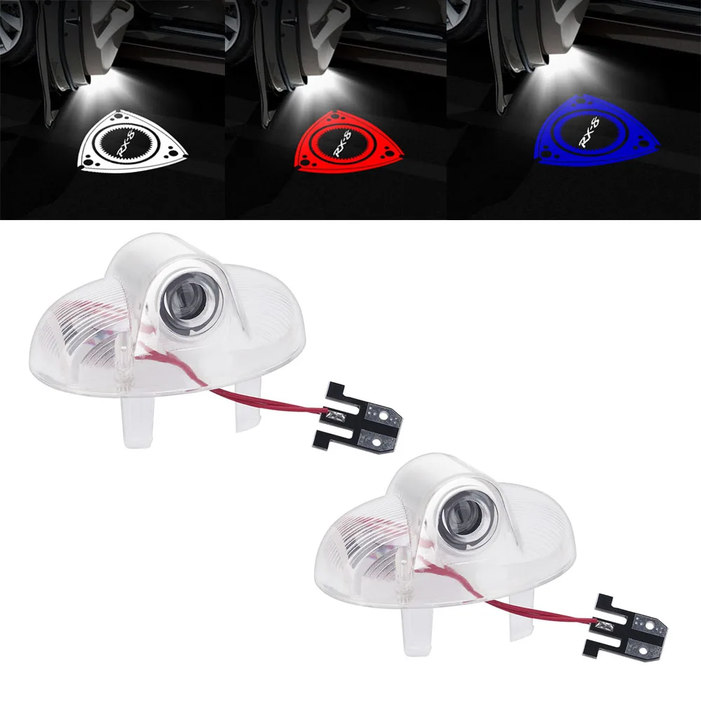 

2pcs RX-8 Logo Courtesy Light Car Door Light For MAZDA RX-8 RX8 Car Styling MAZDA Welcome Light MAZDA Accessories