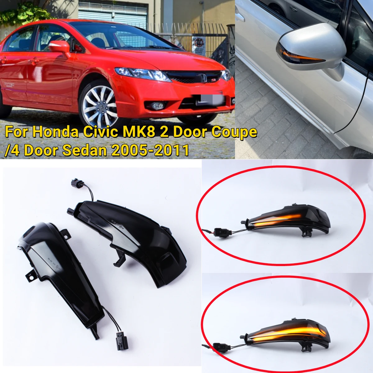 Сигнальная лампа для бокового зеркала заднего вида динамические Светодиодные