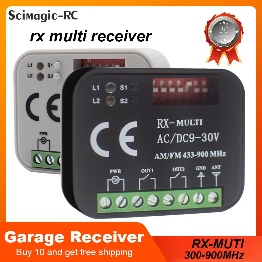 Control Receiver 2 Ch Controller Switch For 433 868 Mhz Tran
