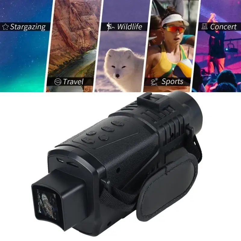 

Night Device 1080P Action Camera Infrared 5x Digital Zoom Hunting Telescope Outdoor Day Night Dual Use 100% Night 300m