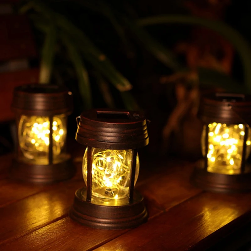 

Ретро-лампа, внешняя палатка, солнечный светильник без проводки, портативный садовый светильник в ретро стиле